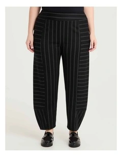 Ponte Pinstripe Lantern Pant Stripe