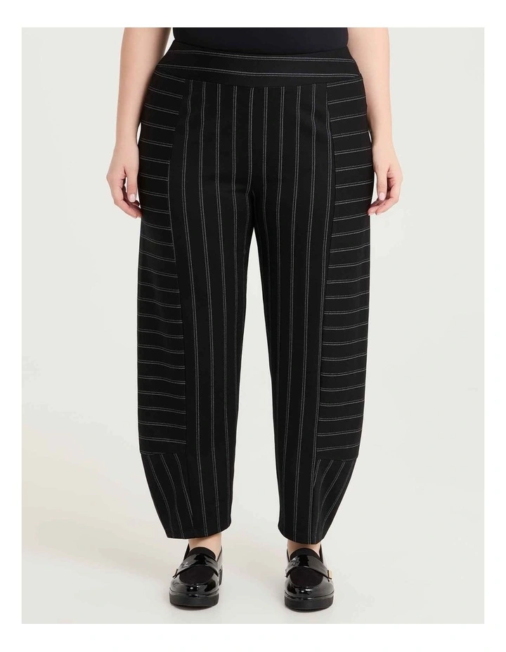 Ponte Pinstripe Lantern Pant Stripe image 1