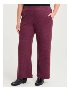 Lola Melange Knit Pant Berry