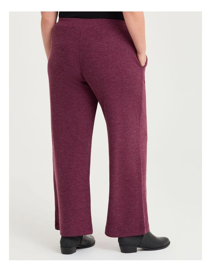 Lola Melange Knit Pant Berry image 2