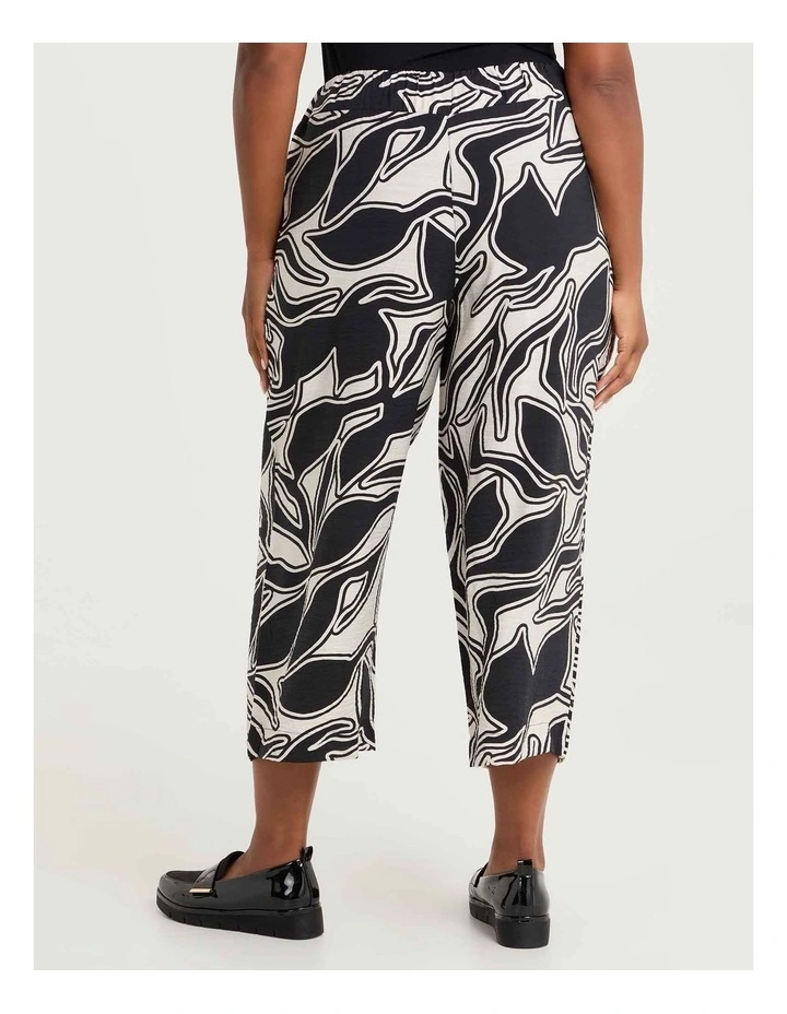 Natural Heidi Wide Crop Pant Print image 2