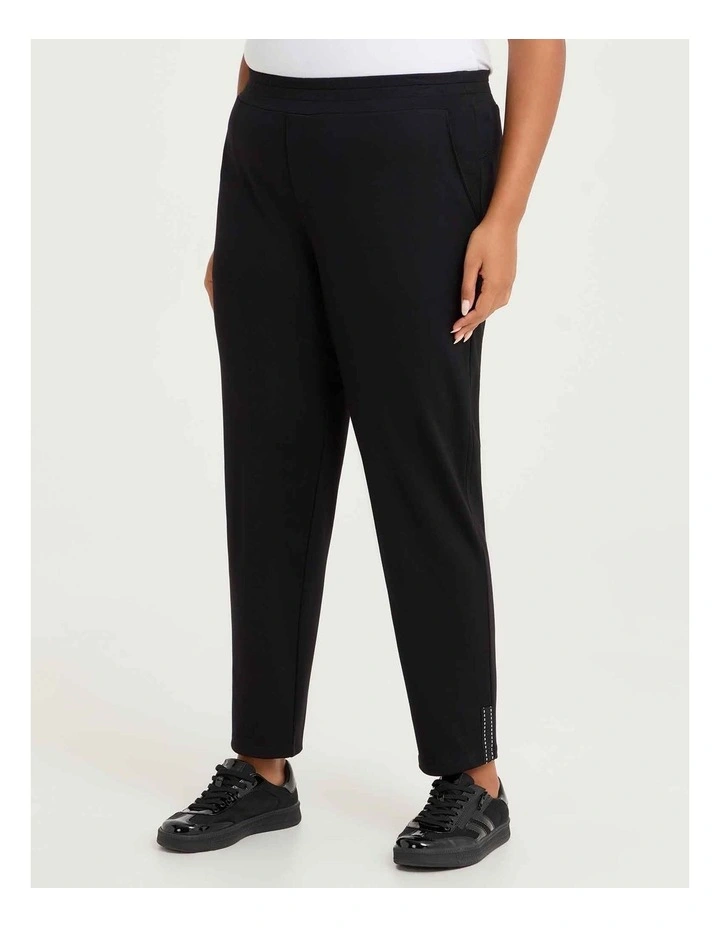 Natural Ava Taper Pant Black image 1