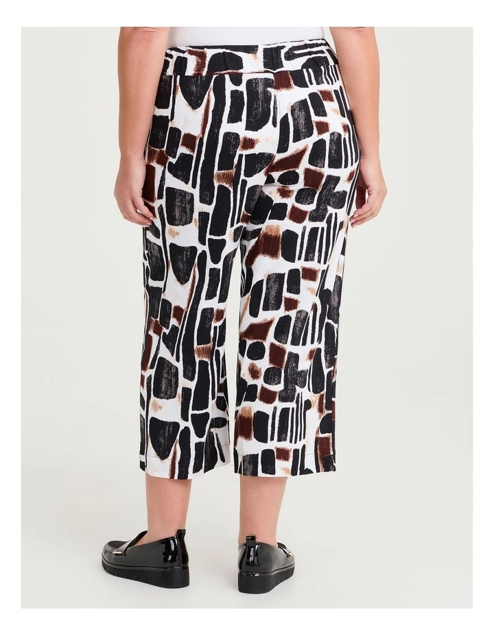 Natural Ella Abstract Crop Pant Print image 2