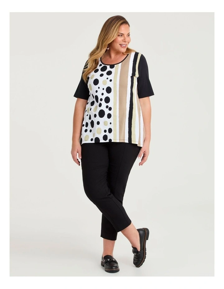 Natural Eloise Texture Pant Black image 1