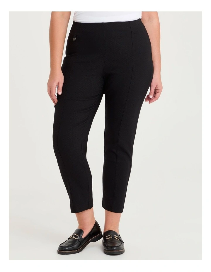 Natural Eloise Texture Pant Black image 3