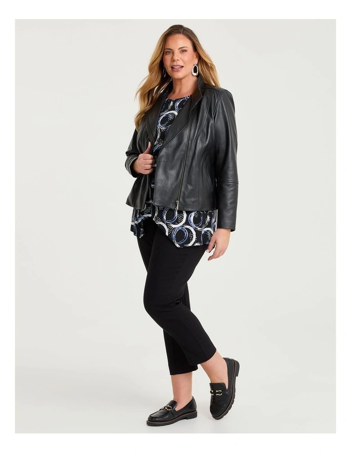 Natural Eloise Texture Pant Black image 4