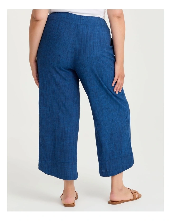 Natural Stella Wide Leg Pant Blissful in Blue image 2