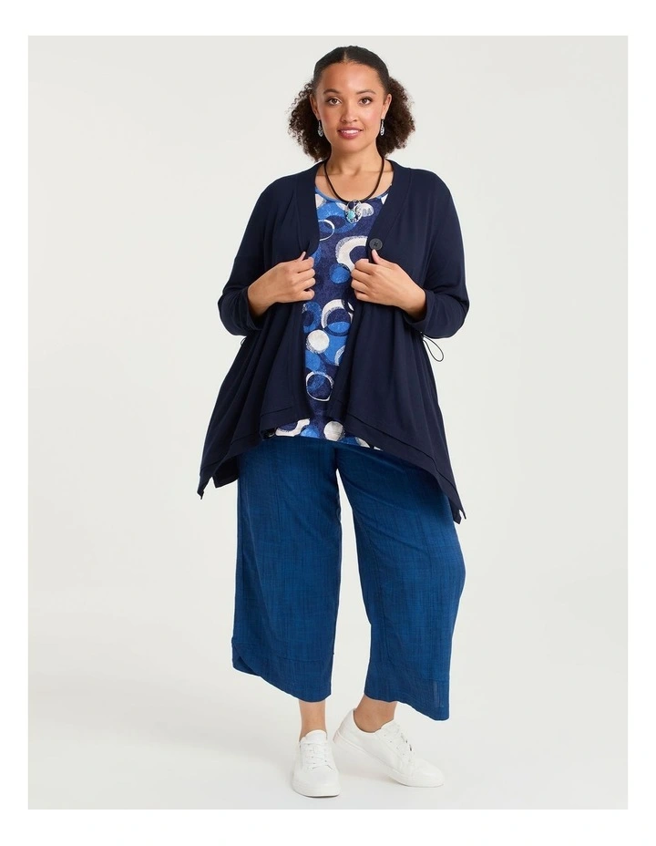 Natural Stella Wide Leg Pant Blissful in Blue image 4