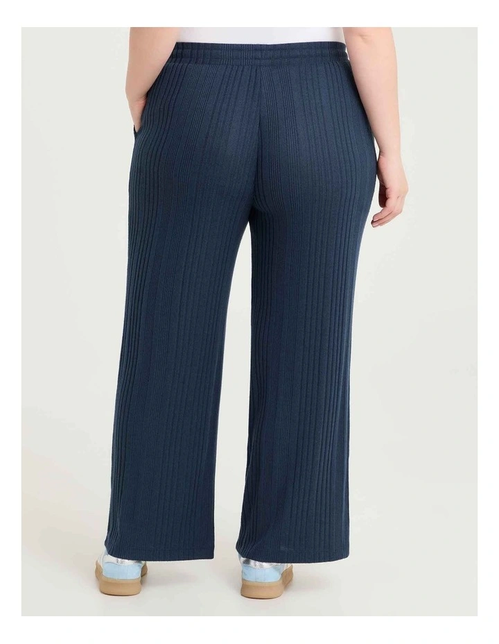Cozy Rib Wide Leg Pant Denim image 2