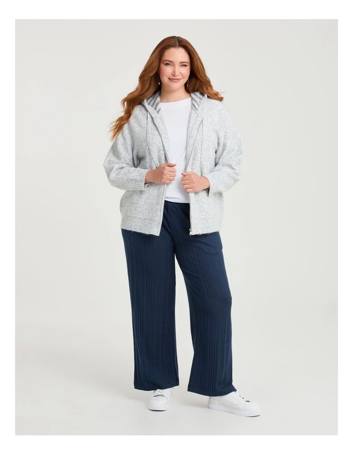 Cozy Rib Wide Leg Pant Denim image 3