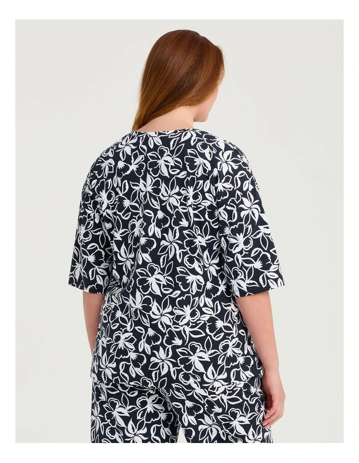 Australian Cotton Dahlia Pyjama Top Print image 2