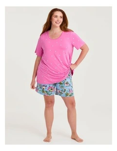 Bamboo Petals Pyjama Short Print