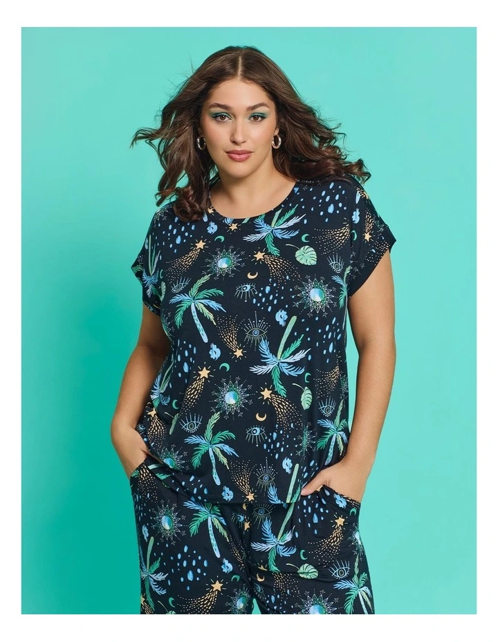 Ettavee Palm Pyjama Top Print image 2