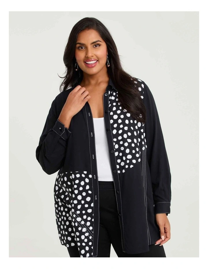 Bamboo Ira Spot Shirt Black/spot image 1