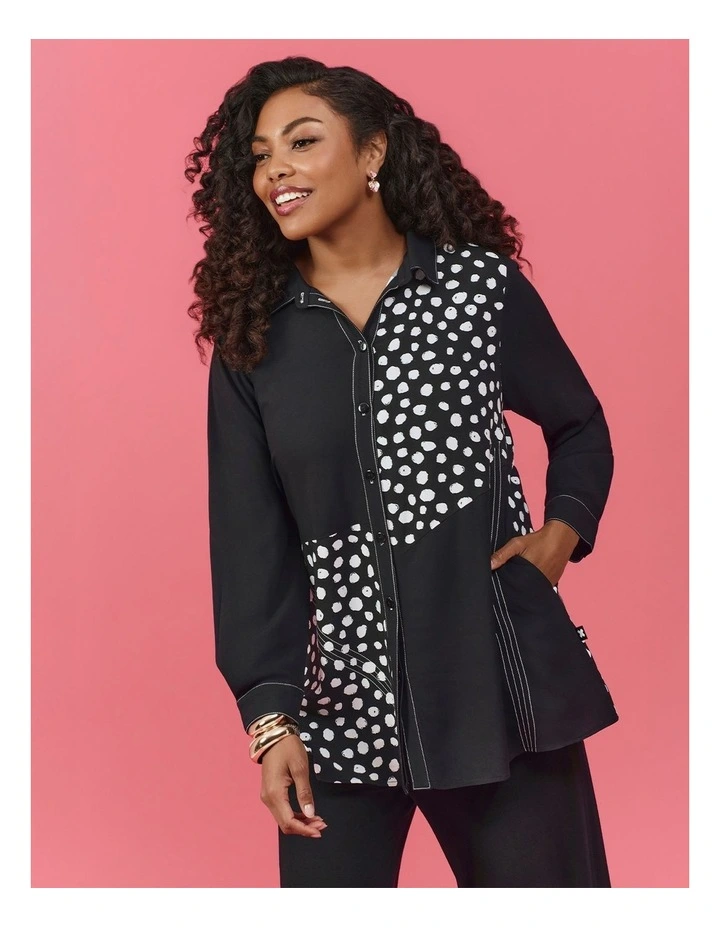 Bamboo Ira Spot Shirt Black/spot image 4