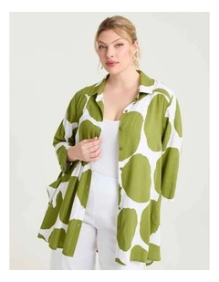 Natural Lilla Spot Shirt Print