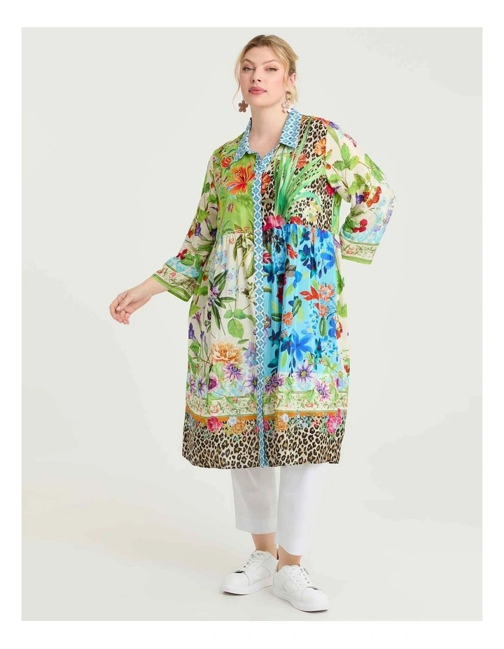 Natural Astrid Shirt Dress Print image 3
