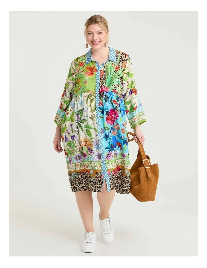 Natural Astrid Shirt Dress Print image 4