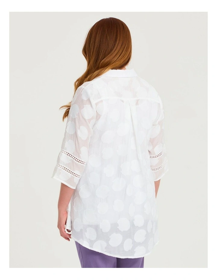 Shell Jacquard Natural Shirt White image 2