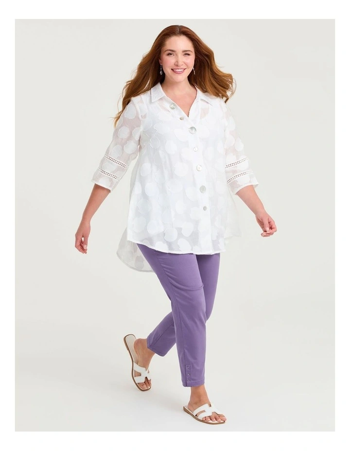 Shell Jacquard Natural Shirt White image 4