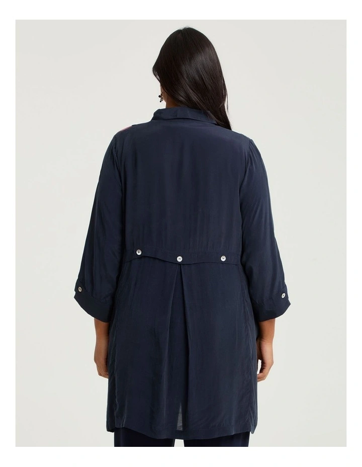 Indigo Tapestry Natural Shirt Dark Indigo/multi image 2