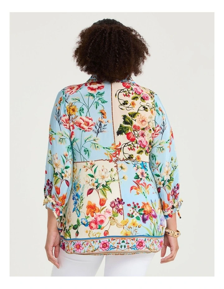 Natural Mila Patchwork Shirt Print image 2