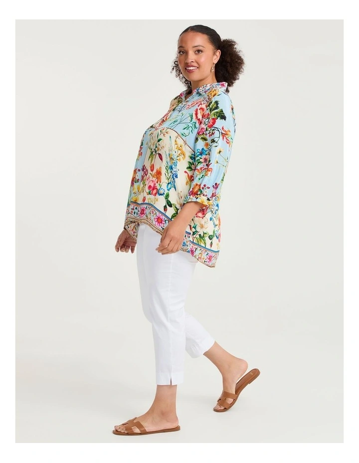 Natural Mila Patchwork Shirt Print image 3