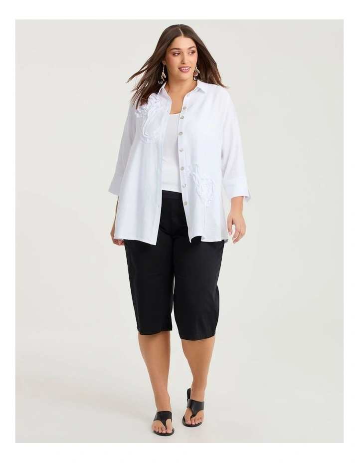 Ribbon Cornelli Natural Shirt White image 4