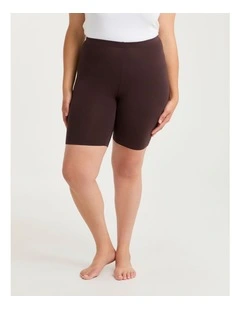 Bamboo Anti Chafe Crop Short Chocolate Plum