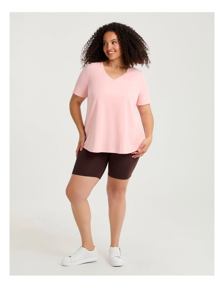 Bamboo Anti Chafe Crop Short Chocolate Plum image 3