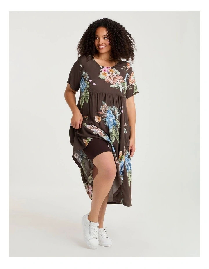 Bamboo Anti Chafe Crop Short Chocolate Plum image 4