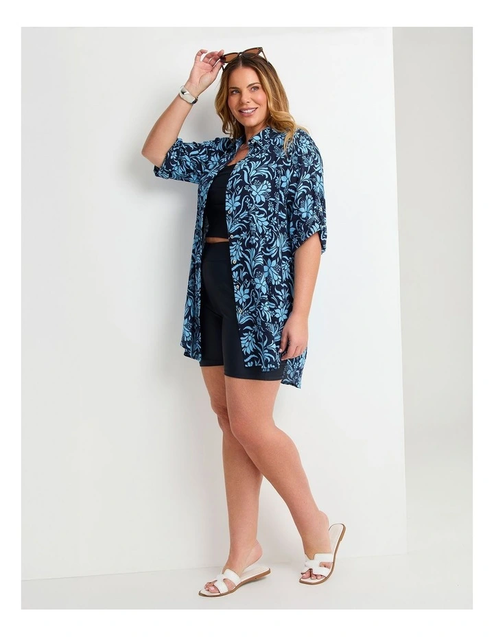 Cotton Ink Garden Cover Up Shirt Print image 4