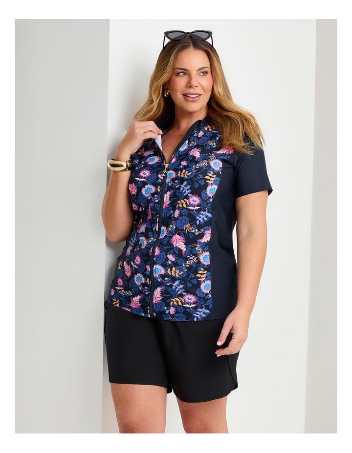 Coastal Blooms Rash Vests Navy/Print