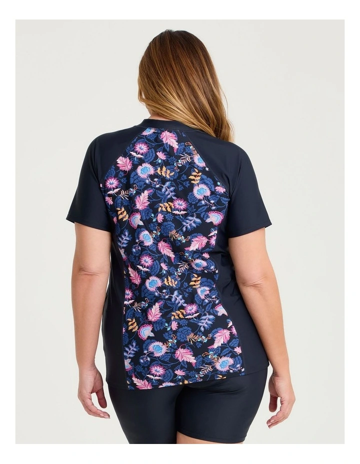 Coastal Blooms Rash Vests Navy/Print image 2