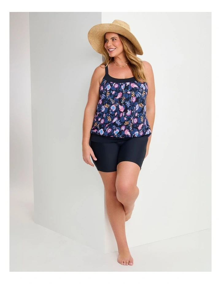 Coastal Blooms Blouson Tankini Navy/print image 6