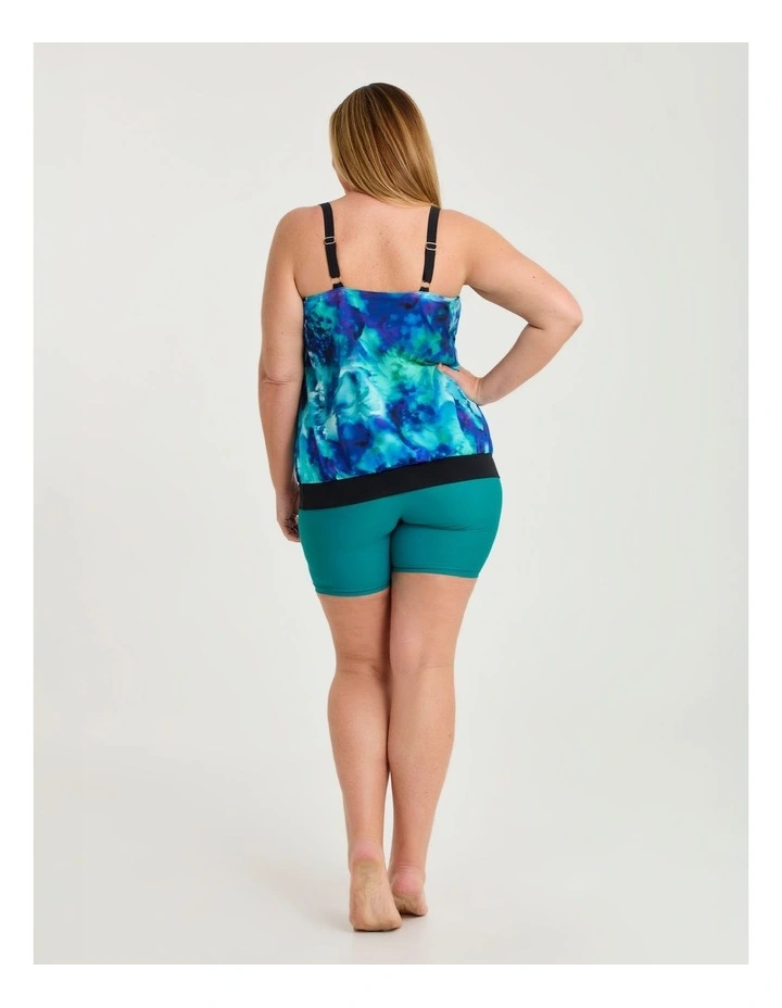 Lagoon Splash Blouson Tankini Black/print image 2