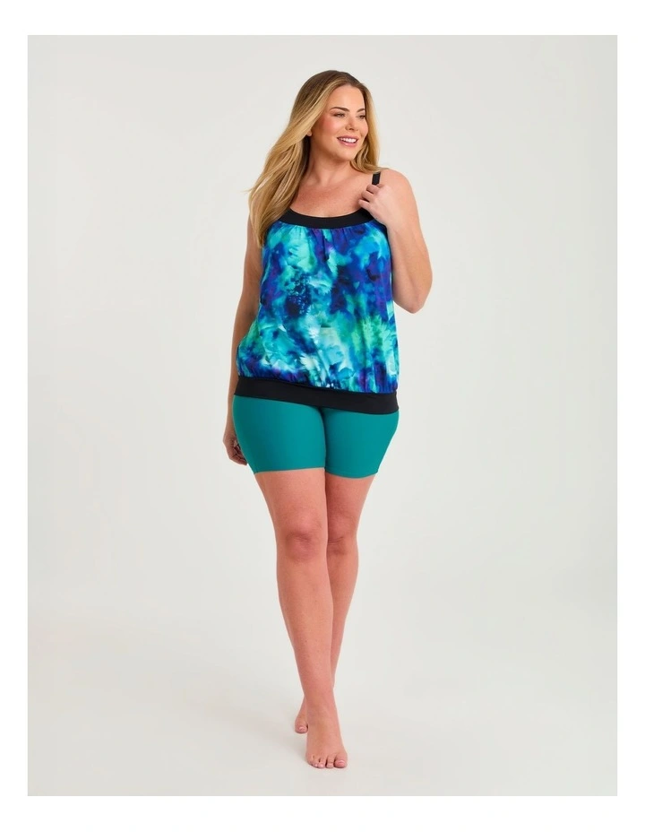 Lagoon Splash Blouson Tankini Black/print image 4