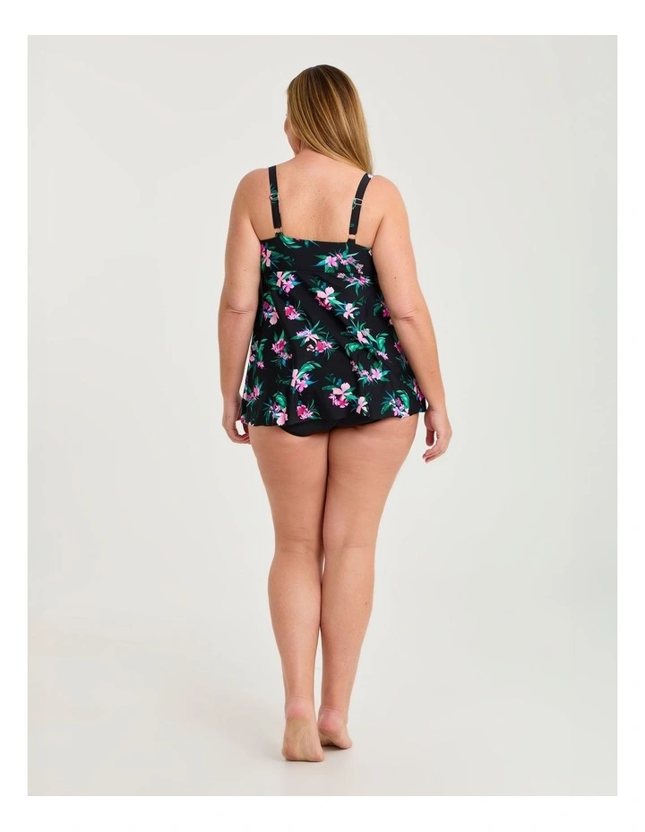 Island Tropics Tie Front Tankini Print image 2