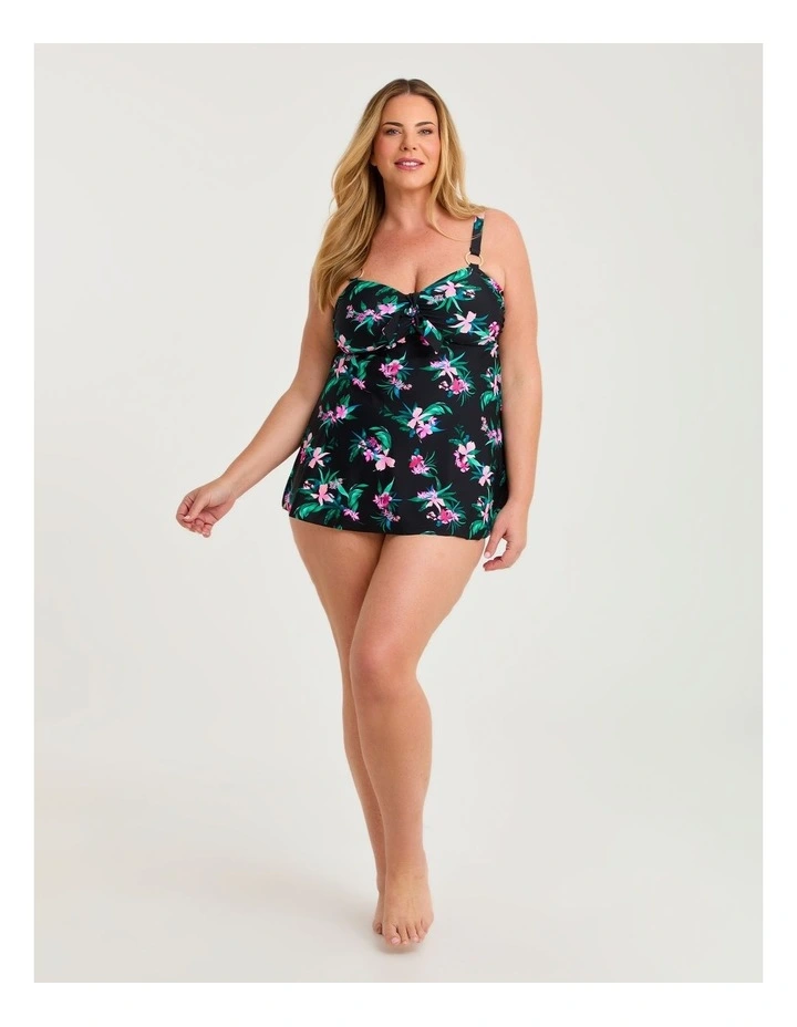 Island Tropics Tie Front Tankini Print image 4