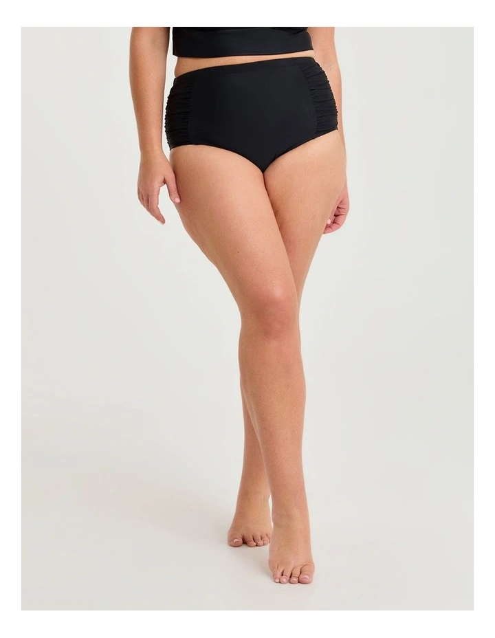 Essential Tummy Control Swim Brief Black image 3
