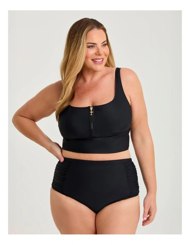 Essential Tummy Control Swim Brief Black image 4