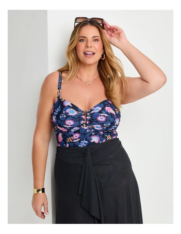 Coastal Blooms One Piece Swimsuit Print image 5