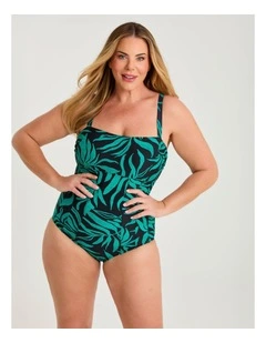 Azure Coast Bind Swimsuit Print