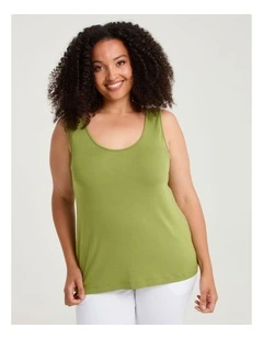 Bamboo Base Cami Citrus Green