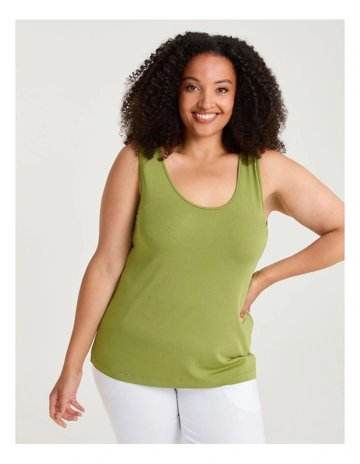 Bamboo Base Cami Citrus Green image 3