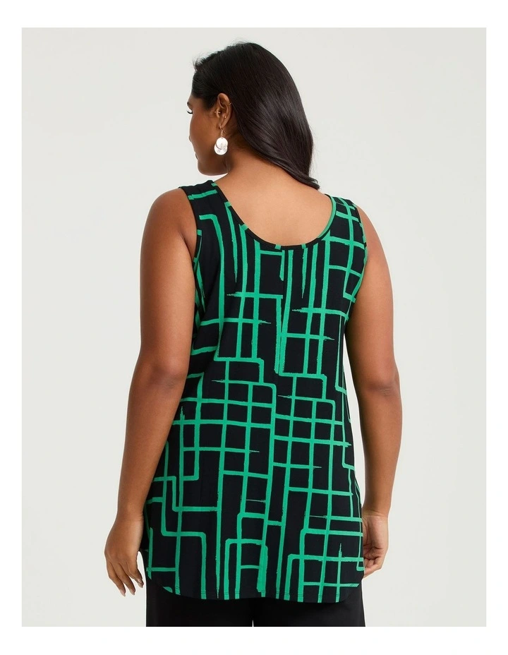 Natural Favourite Tank Green Abstract Print image 2