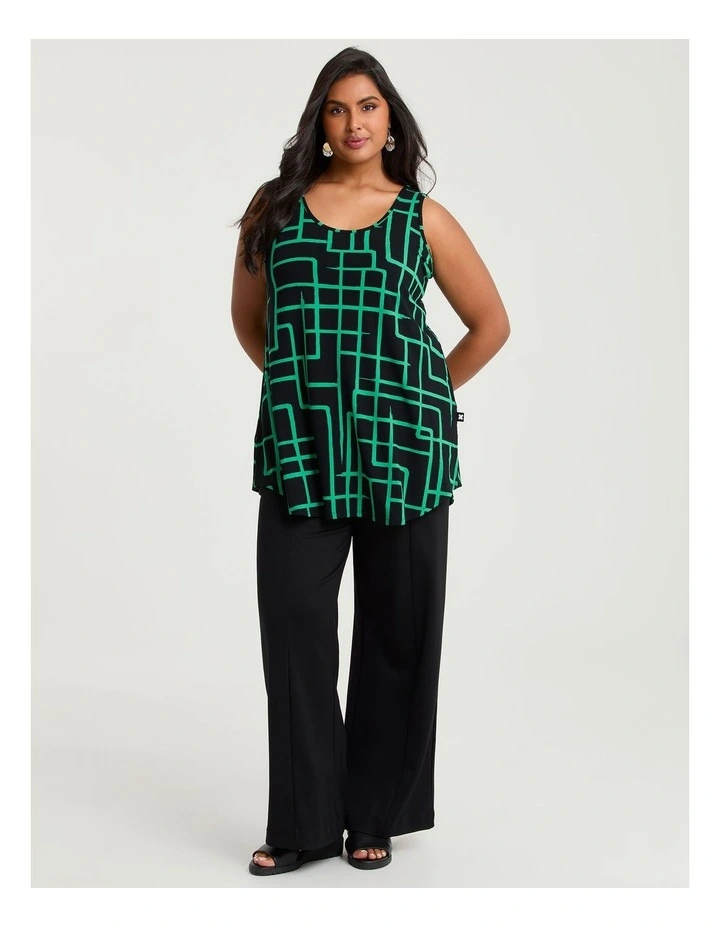 Natural Favourite Tank Green Abstract Print image 3
