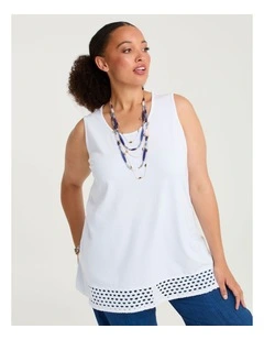 Pima Cotton Cali Tank White