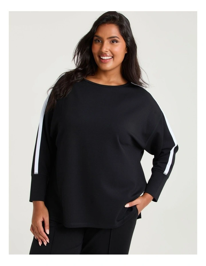 Luxe Touch Bind Detail Top Black image 1