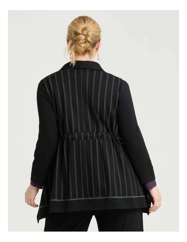 Ponte Elena Pinstripe Cardigan Stripe Print image 2